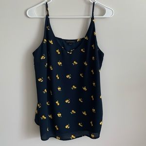 Banana Republic lemon print tank top